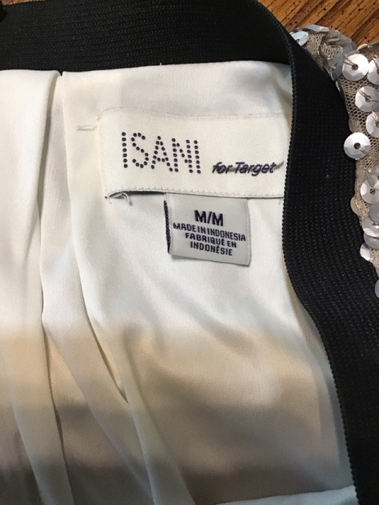 Women’s size medium Silver and Black Sequin Circle Skirt - Festive Flare - Picture 4 of 9